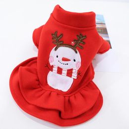 Christmas Dog Clothes Couple Shirt Dress Costume Dog Cat Coat For Small Dogs Cats Yorkshire Terrier Pet Clothes Ropa para perro GB1366