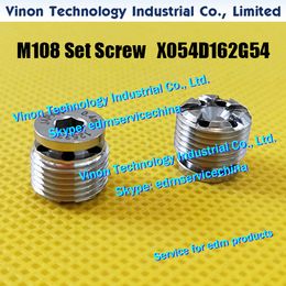 M108 edm Set Screw upper ID=0.4mm X054D162G54 for Mitsubishi N.F.F1.G machine X054-D162-G54 M12/OD10.5 T=11mm