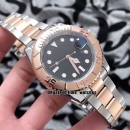 HOT NEW 116621 Rose gold case Black dial Miyota 8215 Automatic Mens Watch Stainless steel hand high quality Sapphire Gents Business watches