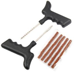 Motorcycle Car Bike Auto Tubeless Tyre Puncture Repair Kit Tool Tyre Plug Auto 5 Strip Free shipping