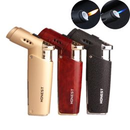 Table Jet Lighter Blue Flame Butane Torch Lighters Windproof Outdoor Cigarette Cigar Igniter