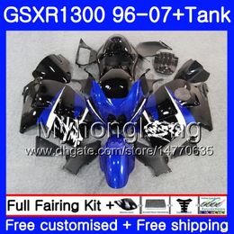 Body For SUZUKI GSX R1300 GSXR1300 96 02 03 04 05 06 07 333HM.47 GSXR 1300 Hayabusa Black Blue 1996 2002 2003 2004 2005 2006 2007 Fairing