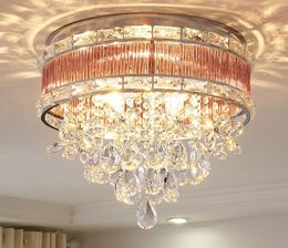 Led Simple European Crystal Light Circular Ceiling Lamps Modern Bedroom Lighting Master light in the bedroom Simple Creative Res MYY