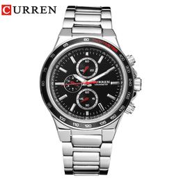 Top Brand Luxury Male Clock CURREN Fashion Casual Sports Men Watches Analogue Military Quartz Wristwatch relogio masculino