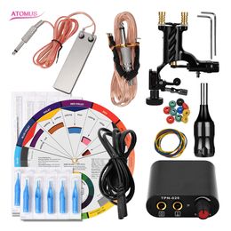 Motor Liner Shader Kit Professional Complete Tattoo Machine Kit Starter Rotary Motor Pen Liner And Shader Set Cartridge Completed