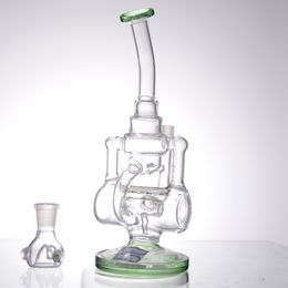 New Design Beaker Showerhead Glass Bong Hookahs Dab Oil Rigs Heady Recycler Bubbler Perc Water Pipe