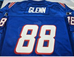 custom RARE men #88 TERRY GLENN Game Worn RETRO Jersey 1999 With Team Men College Jersey Size S-5XL or custom any name or number jersey