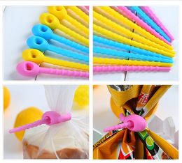 Silicone Bag Ties, Cable Management, Zip Tie Twist, All-purpose Multi-use Bag Clip, Bread Tie, Food Saver 100% food grade