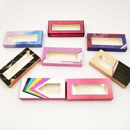 NEW 10 set/lot Packing box for eyelash package paper box Colour carton with tray 25mm Eyelashes DIY custom flash packing