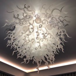 Art Decorative Blown Murano Class Chandelier Ceiling Light LED Flush Mount Hotel Restaurant Ceiling Lighting Decoration