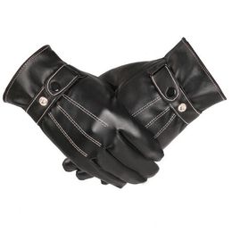 Touch Screen Gloves Winter Motorcycle Mens Driving Warm Luxurious - L