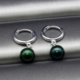 925 sterling silver pearl earrings women DIY fashion freshwater dyed pearl earrings for your wife's charm Jewellery