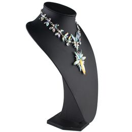 kadın için Toptan moda tasarımcısı lüks renkli ışıltılı kristal abartılı çiçek kolye kazak gerdanlık deyimi kolye