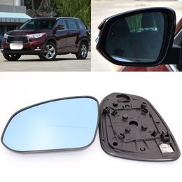 For Toyota Highlander large vision blue mirror anti car rearview mirror heating modified wide-angle reflective reversing lens