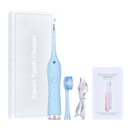 Electric Toothbrush Sonic Dental Scaler Teeth Calculus Remover Tooth Stains Tartar Tool USB Chargeable Adult Waterproof free ship