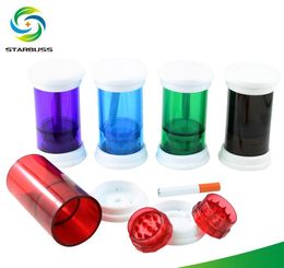 New Concept Smoke Grinder Plastic Smoke Grinder Four-Layer Manual pipe Bottle