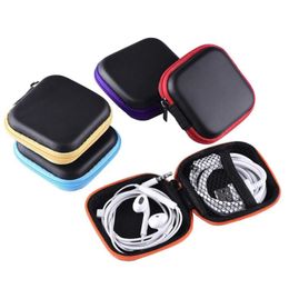 Fashion Square Hand Spinners Case EVA Earphones Container Bags Data Lines Box Multi Function Fidget Spinner Bag Boxes LX8747