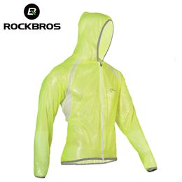 ROCKBROS Waterproof Hiking Jackets TPU Raincoat Cycling Jersey Rain Coat Bike Bicycle Jersey Fishing Men Women Camping Jackets