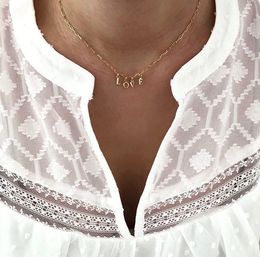 Tiny Choker Necklace for Women Gold Chain Smalll Love Necklace Pendant Bohemian Chocker Necklace Jewellery