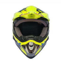 Casco da motocross Off Road ATV Caschi da cross MTB DH Racing Moto Dirt Bike Capacete con occhiali Maschera Guanti Gift280q