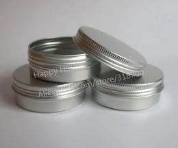 50 x 60g Aluminium jar, metal jar for cream powder gel use, 2 oz cosmetic bottles, 60ml Aluminium can tin