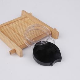 2g Plastic Eye Shadow/Powder/Blush Jar 2ml Black+Clear Cosmetic Packaging Pot Box 100pcs Free Shipping