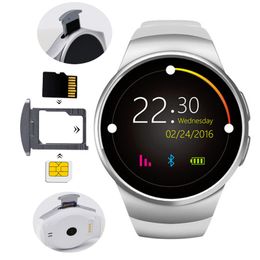 KW18 Smart Watch Bracciale Bluetooth Reloj Inteligente a schermo intero con slot per schede SIM Orologio da polso per fotocamera con cardiofrequenzimetro per Android iOS