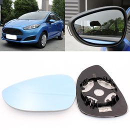 For Ford Fiesta big vision blue mirror anti car rearview mirror heating modified wide-angle reflective reversing lens