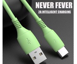Liquid silicone cable Micro USB Cable type c cable 2.1A Fast Charging for Android MobilePhone USB Charger syne Data for smartphone
