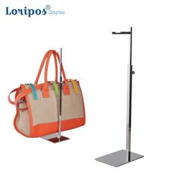 High-grade Stainless Steel Hook Stand Cap Hanging Stand Bag Display Stand Handbag Holder Display Rack Metal Handbag Hanger Rack