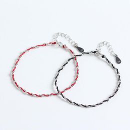 Fashion-jewelry S925 sterling silver bracelets for women designer weaving simple bracelets hot fahsion free of shipping