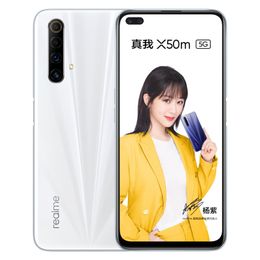 Original Realme X50m 5G LTE Mobile Phone 8GB RAM 128GB ROM Snapdragon 765G Octa Core Android 6.57" LCD Full Screen 48MP AI NFC 4200mAh Face ID Fingerprint Smart Cell Phone