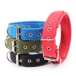 Pet dog Collar Length Layer Super Comfort dog leash Cotton Nylon Strap for Small cat large dogs Collars Retractable S M L