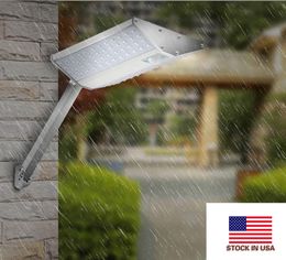 V Shaped Solar Street Light 120lm W 10W IP65 Waterproof PIR Motion Sensor Integrated Solar Street Light Pole and remote controller