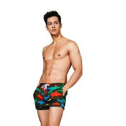 New Male Swim Suits Boxer Shorts mens Sexy Swim Boxer Shorts creative design Swim Suits Boxer Maillot De Bain bathing suit Ne