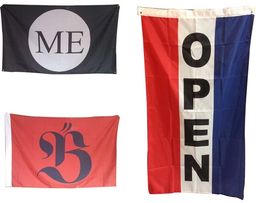 Flag Custom Logo Printing Polyester Fabric High Quality Indoor Outdoor Flying Hanging Banner Flags for Sale