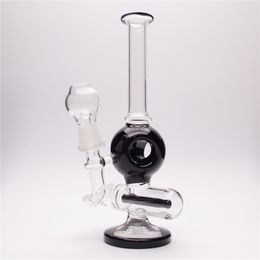 8in Hookah Glass Bongs with 1 clear bowl included & 1 clear Glass needle Global delivery