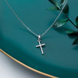 Collana Brillanti Strass Donna Pendente Cravatta Fiocco Croce Fiore Cross Stone
