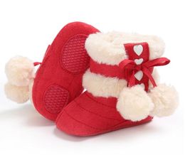 First Walkers New Style Baby Boots Winter Newborn Baby Shoes Kids Boys and Girls Warm Snow Boots Infant Slip Prewalker Toddler Shoes Size 11cm-1289f