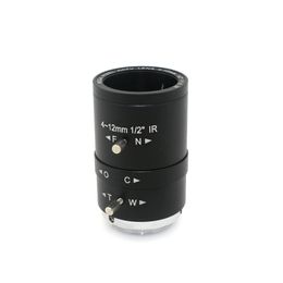 MP 4-12mm CS LENS 1/2" IR CS Mount Varifocal Manual Iris CCTV Lens for CCTV Security Cameras BOX