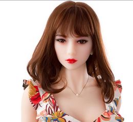 Lifelike size real silicone sex doll half solid big breast sex toys for men