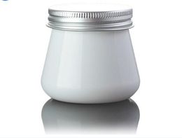 80g Adorable PET Plastic Jar, 80ml White Colour Cosmetic Packaging Jar with Aluminium Cap, Mask Container