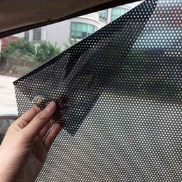 2 pcs estilagem do carro adesivos lateral janela malha folheios de filme de carro do sol do protetor de sol do protetor do pára-brisa do protetor UV líquido eletrostático