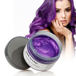 new Hair Coloring Mateial 100% Natural Ingredients Styling Wax Big Skeleton Slicked 8 colors