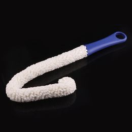 Great Portable Handle Cleaning Brush Sponge Foam Cleaner Hook Ring Bendable For Glass Bong Hookah Shisha Smoking Bottle Holder DHL Free