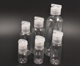 Wholesale 100pcs/lot Empty Squeeze Jar Makeup Container Bottle Plastic Travel Clear Empty Save Space