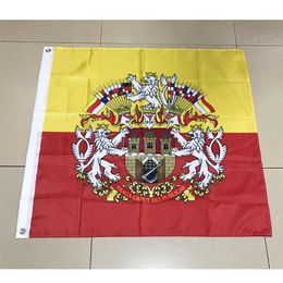 Flag of Prague Czech Republic 120cm*120cm Polyester Flag Banner decoration flying home & garden flag Festive gifts