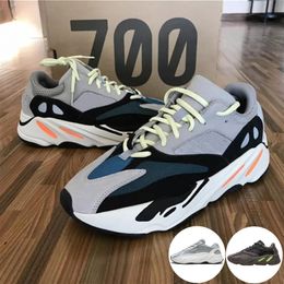 Adidas Yeezy Boost 700 2019 con caja Kanye West Wave Runner 700 V2 Inercia estática Malva Gris Run Zapatos casuales Zapatos de hombre Zapatillas de