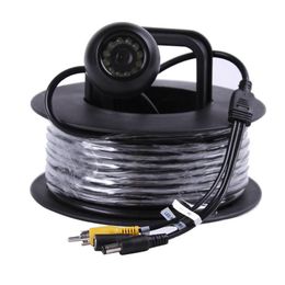 CR-006P PAL NTSC Under Water Camera Fishing Camera with 12Pcs 2W White LEDs 20 to 100M Cable Camera - NTSC 100M