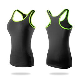Women Camis Tanks Yoga Shirt Sport Running Quick Dry Vest High Elasticity Tight Fitting Lady GYM Clothing Fitness Bodybuilding T shirt